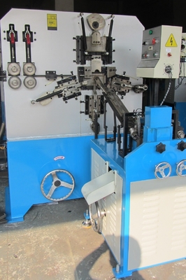 Automatic hanger hook forming and threading machine