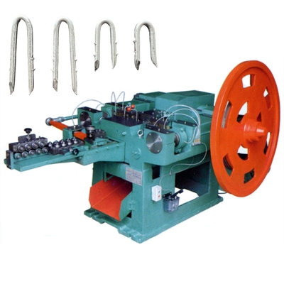 Automatic Barbed U Shape Nail Making Machine 3.7mm Max Diameter