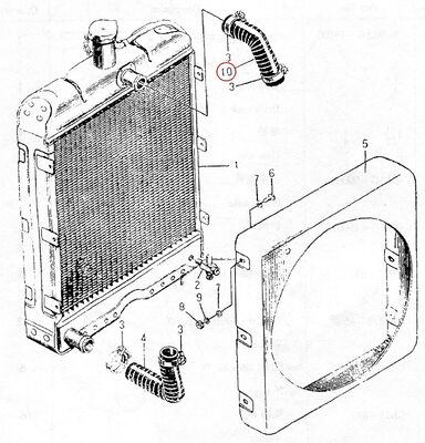 495AG Diesel Engine Spare Part - Hose Outlet 495AG-00001 Made in China
