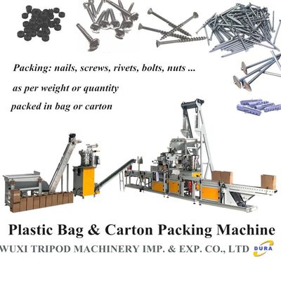 Plastic Bag Packing Machine for Nails, Screws, Rivets, Nuts, Bolts and Other Hardware and Spare Parts