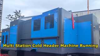 Multi Station Cold Header Machine Running Demo