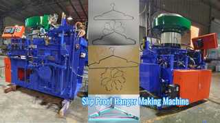 Hanger Machine Makes Slip Proof Hangers Fast